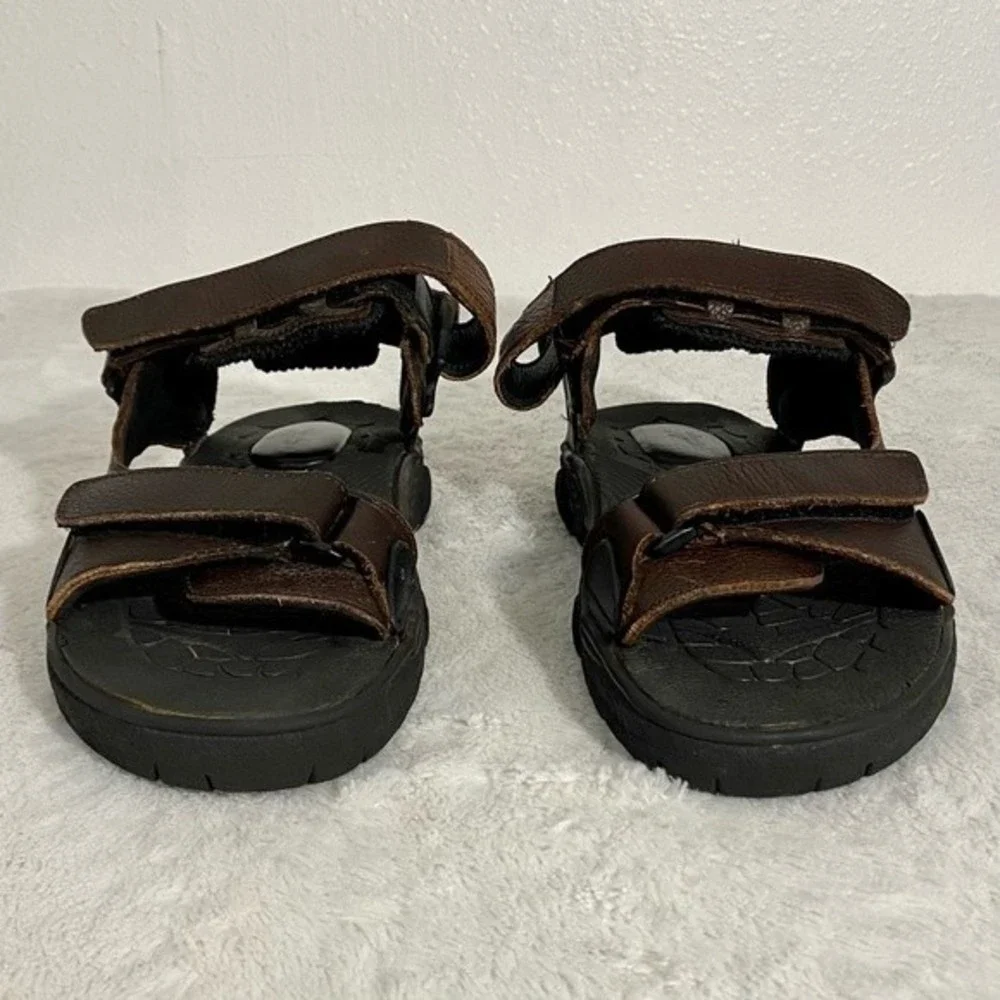 Frye Windward Brown Leather Athletic Sandals Men’s Size 9D Adjustable Straps